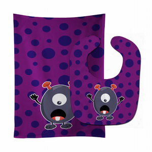 Little Monster Baby Bib & Burp Cloth - 638508801159