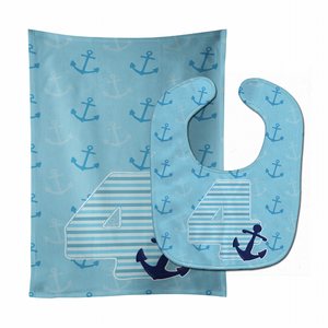 Nautical Baby Bib & Burp Cloth - 652259022120