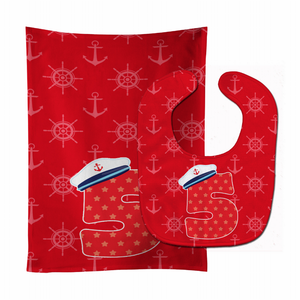 Nautical Baby Bib & Burp Cloth - 652259022137