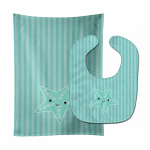 Marine Life Baby Bib & Burp Cloth - 638508802408