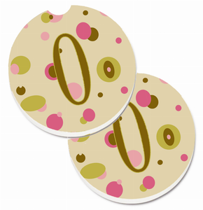 Letter Monogram Cup Holder Car Coasters (Set of 2) - 638508567697