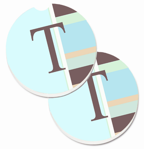 Letter Monogram Cup Holder Car Coasters (Set of 2) - 638508567482