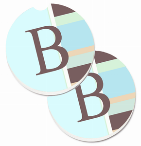 Letter Monogram Cup Holder Car Coasters (Set of 2) - 638508567307