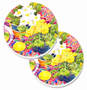 Floral Cup Holder Car Coasters (Set of 2) - 638508561404