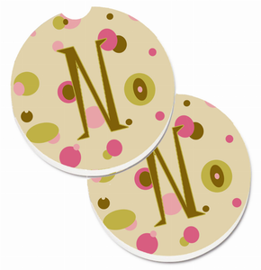 Letter Monogram Cup Holder Car Coasters (Set of 2) - 638508567680