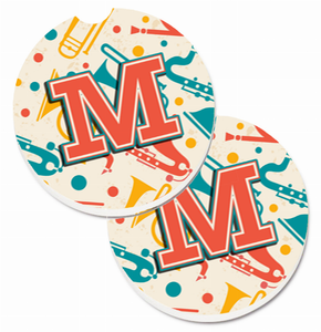 Letter Musical Letters Cup Holder Car Coasters (Set of 2) - 638508583475