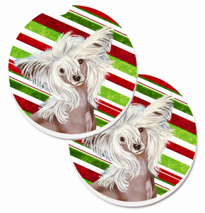 Dog Themed Holiday Christmas Cup Holder Car Coasters (Set of 2) - 638508589491