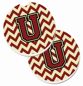 Letter Chevron Cup Holder Car Coasters (Set of 2) - 638508577573