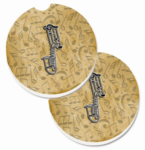 Letter Musical Letters Cup Holder Car Coasters (Set of 2) - 638508584212