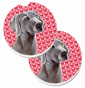 Dog Themed Valentine's Day Cup Holder Car Coasters (Set of 2) - 638508589248