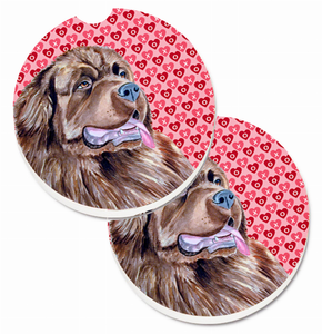 Dog Themed Valentine's Day Cup Holder Car Coasters (Set of 2) - 638508588432