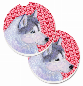 Dog Themed Valentine's Day Cup Holder Car Coasters (Set of 2) - 638508593658
