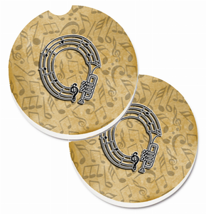 Letter Musical Letters Cup Holder Car Coasters (Set of 2) - 638508584267