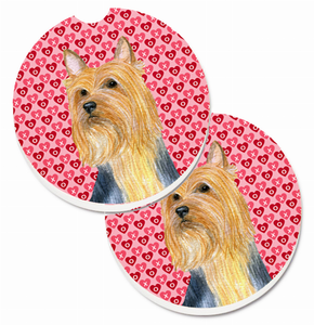 Dog Themed Valentine's Day Cup Holder Car Coasters (Set of 2) - 638508588593