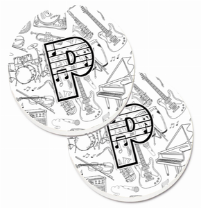 Letter Musical Letters Cup Holder Car Coasters (Set of 2) - 638508585059