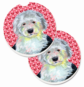 Dog Themed Valentine's Day Cup Holder Car Coasters (Set of 2) - 638508588487