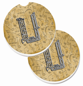 Letter Musical Letters Cup Holder Car Coasters (Set of 2) - 638508584328