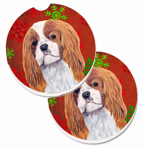 Dog Themed Holiday Christmas Cup Holder Car Coasters (Set of 2) - 638508592170