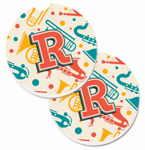 Letter Musical Letters Cup Holder Car Coasters (Set of 2) - 638508583529