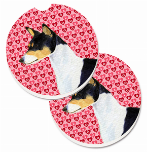 Dog Themed Valentine's Day Cup Holder Car Coasters (Set of 2) - 638508594235