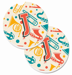 Letter Musical Letters Cup Holder Car Coasters (Set of 2) - 638508583444