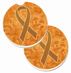 Cancer Awareness Cup Holder Car Coasters (Set of 2) - 638508563675
