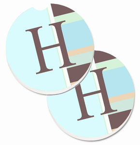 Letter Monogram Cup Holder Car Coasters (Set of 2) - 638508567369