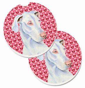 Dog Themed Valentine's Day Cup Holder Car Coasters (Set of 2) - 638508588142