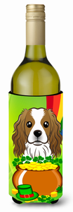 Dog St. Patrick's Day Design Wine Bottle Hugger - 638508208156