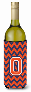 Monogram Letter Chevron Wine Bottle Hugger - 638508008190