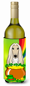 Dog St. Patrick's Day Design Wine Bottle Hugger - 638508208354