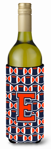 Monogram Letter Football Wine Bottle Hugger - 638508038579
