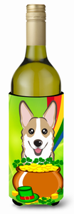 Dog St. Patrick's Day Design Wine Bottle Hugger - 638508208446