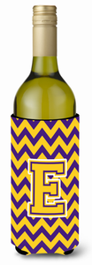 Monogram Letter Chevron Wine Bottle Hugger - 638508007315