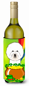 Dog St. Patrick's Day Design Wine Bottle Hugger - 638508208088