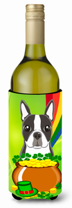 Dog St. Patrick's Day Design Wine Bottle Hugger - 638508207944