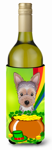 Dog St. Patrick's Day Design Wine Bottle Hugger - 638508208231