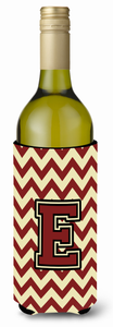 Monogram Letter Chevron Wine Bottle Hugger - 638508034670