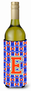 Monogram Letter Football Wine Bottle Hugger - 638508052070