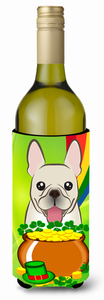 Dog St. Patrick's Day Design Wine Bottle Hugger - 638508208293