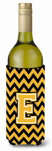 Monogram Letter Chevron Wine Bottle Hugger - 638508016775