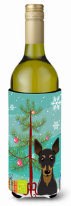 Christmas Tree and Dog Wine Bottle Hugger - 638508107121
