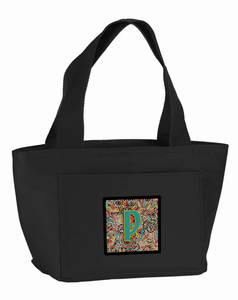 Retro Tribal Alphabet Initial Lunch Bag - 638508859679