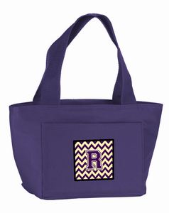 Monogram Letter Chevron Lunch Bag - 638508857576