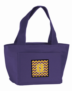 Monogram Letter Chevron Lunch Bag - 638508857286