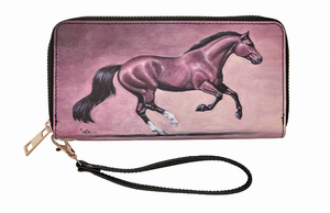 AWST Int'l "Lila" Bay Horse Clutch Wallet - 840862017859