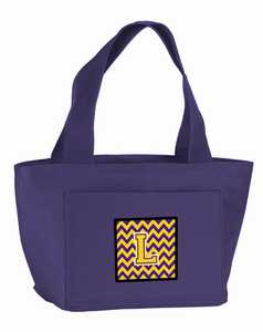 Monogram Letter Chevron Lunch Bag - 638508857255