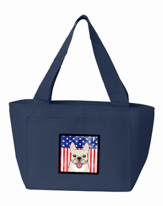 American Flag and French Bulldog Lunch Bag - 638508864529