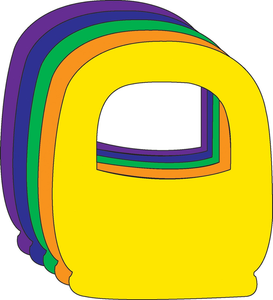 Large Assorted Color Creative Foam Cut-Outs - 098497075175