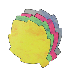 Leaf Marble Assorted Color Creative Cut-Outs - 098497018011